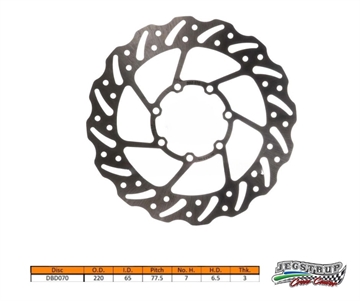 Bremseskive for Delta Braking TM 85 MX årg. 08-18 